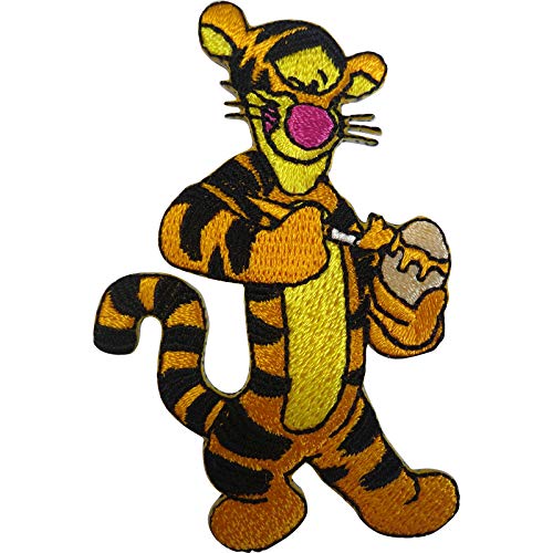 Winnie The Pooh Tigger Patch Gesticktes Abzeichen Eisen auf Nähen auf T-Shirt Tasche von ELLU