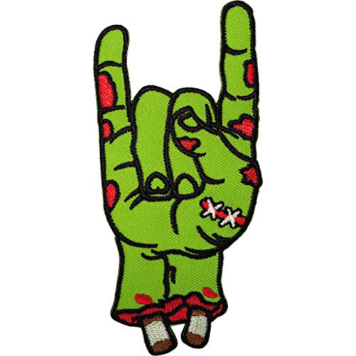 Zombie Hand Patch Eisen annähen Kleidung Tasche Stickerei Applikation gesticktes Abzeichen von ELLU