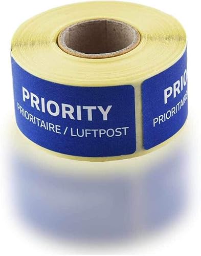 1-10 Rollen PRIORITY- LUFTPOST Sticker ROLLEN - PRIORITAIRE - Par AVION NEU 250-2500 Sticker elpohl® (1) von ELPOHL