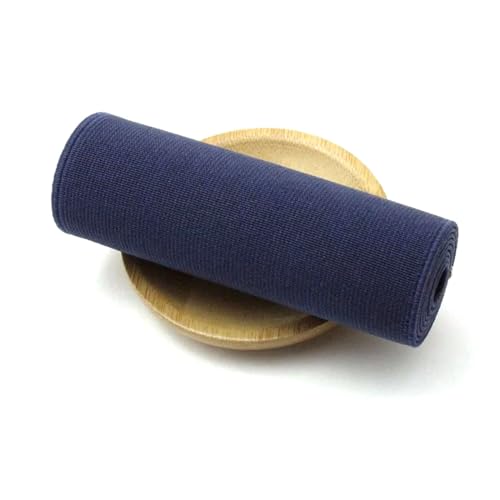 2 Meter 10cm Breite Farbiges Gummiband Unterwäsche Gummiband für Gürtel Diy Kleidung Nähzubehör, Navy blau, 10cm von ELSKBRUN