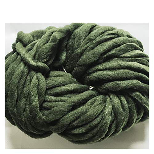 Chunky Wolle,Wolle Super Chunky Super dickes Garn große Dicke Hutlinie Garn (Color : 27green) von ELTOX