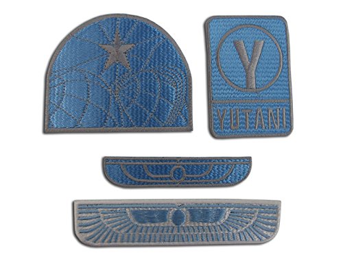 EMBROIDERY KING Alien Movie Weyland Nostromo USCM Colonial Marines Eagle Aufnäher Applikation Emblem Crew Patch Set 4 Aufbügler (Alien1004Blue) von EMBROIDERY KING