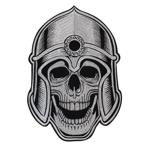 Besticktes Warriors-Emblem, Helm, Krieger, Mythologie, Abzeichen, DIY, Jeans, Jacke, zum Aufbügeln, Deko-Abzeichen, Stickerei-Applikation von EMDOMO