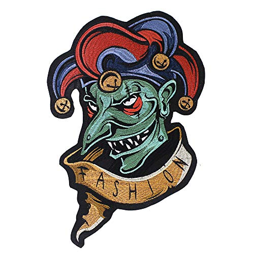 EMDOMO Clown Monster Patches für Kleidung DIY Stickerei Aufkleber Jeans Jacke Applikation Dekoration Aufbügler Abzeichen 1 Stück von EMDOMO