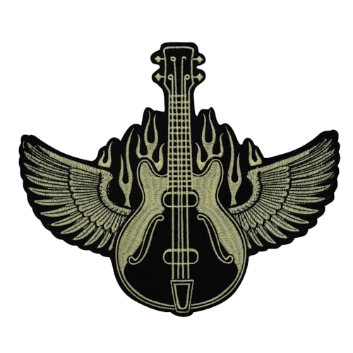 Stickerei Engelsflügel Violinenflügel Patches für DIY Jacke Jeans Handwerk Zubehör Gold Applikation Emblem Bekleidung Zubehör von EMDOMO