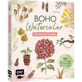 Boho Watercolor Flowers & Garden von EMF