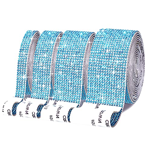 3 Yards Selbstklebende Kristall Strass, DIY Strass Diamant Band, Selbstklebende Kristall Strass Diamant Band DIY Dekoration Aufkleber, für Kunsthandwerk, DIY Event Auto Telefon Dekoration von EMHTHME