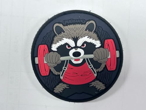 IronRacoon Patch von EMOM Fitness® I Kletterverschluss I Gym Fitness Motivation Patch von EMOM Fitness