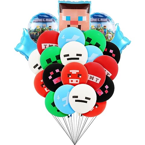 minecraft Ballon, minecraft Thema Party Decoration, Game Party Supplies,für Kinder Baby Geburtstag Partyzubehör, Game Party Luftballons von EMORHBO