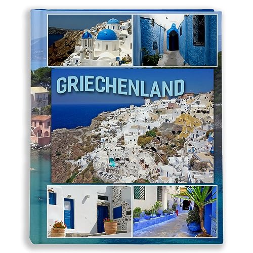 Urlaubsfotoalbum: Griechenland, Fototasche für Fotos, Taschen-Fotohalter für lose Blätter, Urlaub Griechenland, Handgemachte Fotoalbum (10x15 | für 200 Fotos) von EMPOL