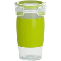 emsa Smoothie-Becher CLIP & GO transparent/grün von EMSA