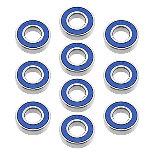 EMSea 10 Stück 6900-2RS Rillenkugellager, Doppel-Kugellager aus Kautschuk, Kohlenstoffstahl, für RC-Autos, Fahrradnaben, Haushaltsgeräte, Gartenmaschinen, Mikromotoren von EMSea