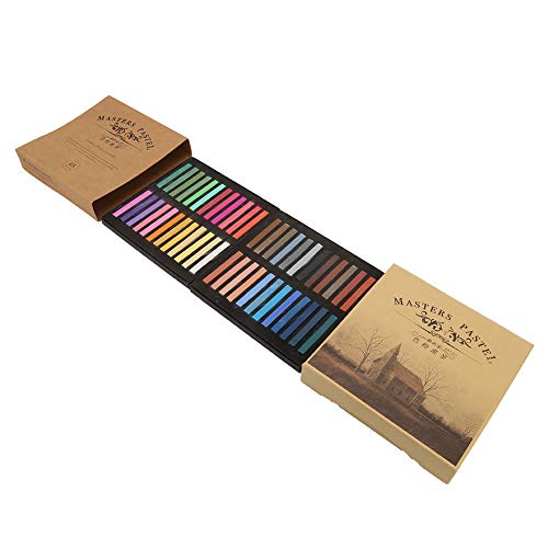 EMUKOEP Fluoreszierende Buntstifte, Einweg-Haarfärbestab, Malkreide-Set, Malstifte (48 Farben) von EMUKOEP