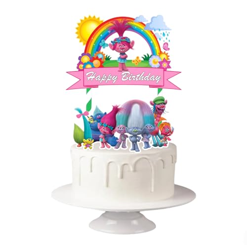 Trolls Poppy Brunch Geburtstag Cake Topper Kuchendekoration Selbstmontage von EMZEL