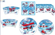 Airplane Party Supplies - Airplane Party Tableware - Dinner Plates Desserts Plates Cups Napkins Tablecover Straws for Plane Theme Party Baby Shower Supplies, Serves 20 (20) von ENCETARDE