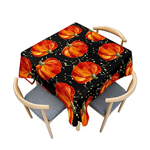 ENEN Tischdecke Quadrat Abwaschbar, Küche Esstischdecke Polyester Quadratische Tischwäsche Pflegeleicht Tischtuch für Picknick, Garten, Restaurant und Dekoration (40x40cm,Schwarz) von ENEN