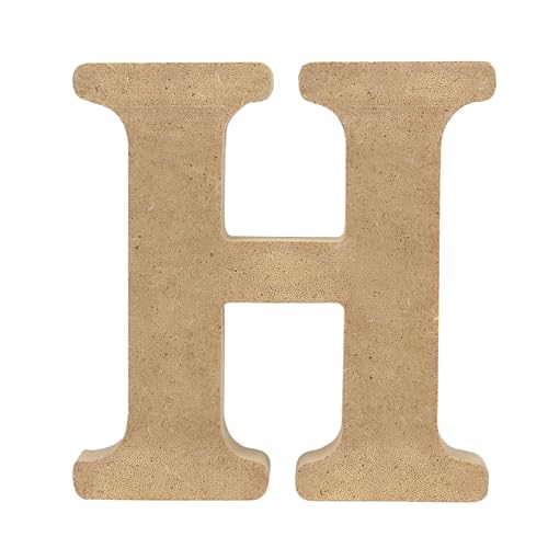 Freistehende Holzbuchstaben aus MDF for Heimdekoration, dekorative Holzbuchstaben for Aufhängen an der Wand, 26 Buchstaben, DIY-Wörterschild for Holzbuchstaben for Basteln, (10 cm hoch x 1,5 cm tief)( von ENGFGH