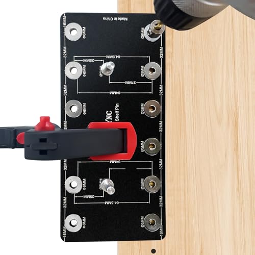 ENGYNC Regalstiftvorrichtung für 5 mm 6 mm Regalstifte Bohrschablone für Regalstifte mit System Standard 32 mm Abstand Regalstiftlöcher für Schränke für Holzbearbeitung DIY Werkzeug ENGYNC Regalstiftvorrichtung für 5 mm 6 mm Regalstifte Bohrschablone für Regalstifte mit System Standard 32 mm Abstand Regalstiftlöcher für Schränke für Holzbearbeitung DIY Werkzeug von ENGYNC
