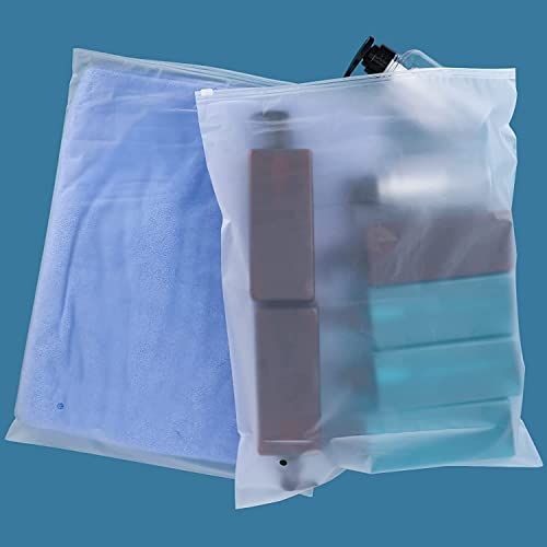 ENPOINT Dicke Badeanzug-Taschen mit Reißverschluss, 100 Stück, 28,9 x 38,1 cm, wiederverschließbare Poly- und Kunststoff-Verpackungsbeutel, transparente Plastiktüten für kleine Unternehmen, T-Shirts, von ENPOINT