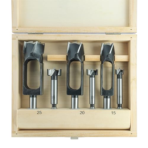 ENT 09151 6-tlg. Zapfenschneider und Forstnerbohrer Set - Ø 15-20 - 25 mm ENT 09151 6-tlg. Zapfenschneider und Forstnerbohrer Set - Ø 15-20 - 25 mm von ENT European Norm Tools