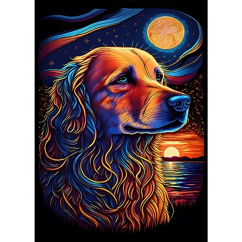 EOBROMD Diamond Painting Hund, 5D Diamant Painting Bilder für Erwachsene Tiere, DIY Diamant Malerei Set für Wanddekoration 30x40 cm von EOBROMD