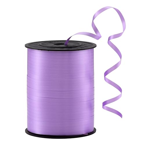 Hellviolettes Ringelband zum Basteln, 457 m lang, Geschenkverpackung, Luftballons, Haar und Floristen, schillernd, gekräuseltes und dünnes Band, 1,9 cm Geschenkband für Babyparty, Weihnachten (1 von EODELLY