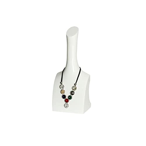 EOTRERANQ Halskette Display Schmuck Display Stand Harz Ring Halskette Anhänger Schmuck Display Stand Mannequin Halskette Schmuck Display Requisiten Ornament Schmuck Organizer Schmuckständer(Bianco) von EOTRERANQ