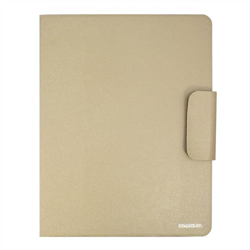 Ordner-Organizer, Portfolio-Hülle, 4-Ringbuch-Padfolio mit Whiteboard-Klemmbrett und erweiterter Dokumententasche, Padfolio, Ringbuch, Business-Organizer, Ordner (Gold) von EPADFOLIOS