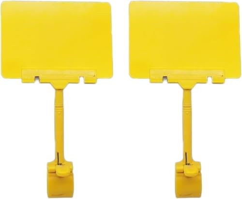 Drehbare Schilderständer mit wiederverwendbaren A6-Tafeln, ideal for Supermärkte, Obststände und Bekleidungsgeschäfte(Yellow Board) von EPASHA