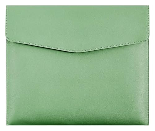 Leder-Umschlag-Geldbörse, Leder-Dokumentenhalter, Aktenordner, Leder-Umschlagetui, A4, Business-Büro-Ordner, 4 Stück Leder-Aktentasche for Dokumente (blau)(Green) von EPASHA