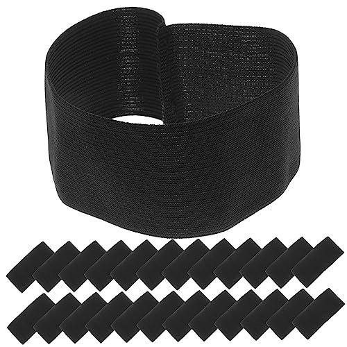 EPIGEIST 1 Satz Schwarzer Trauergürtel Armband Trauerfeier Trauerkapelle Der Trauerarmbänder Bands Armbinde Für Fußball Betende Schwarze Armbinde Zur Polyester Black 25st von EPIGEIST