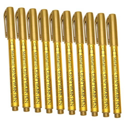EPIGEIST 10 Stück Teiliges Metallic Paint Marker Stifte Schnelltrocknende Ölbasierte Textilstifte mit Feiner Spitze Langlebig und Glänzend für Stoff DIY Kunstprojekte und Basteln EPIGEIST 10 Stück Teiliges Metallic Paint Marker Stifte Schnelltrocknende Ölbasierte Textilstifte mit Feiner Spitze Langlebig und Glänzend für Stoff DIY Kunstprojekte und Basteln von EPIGEIST