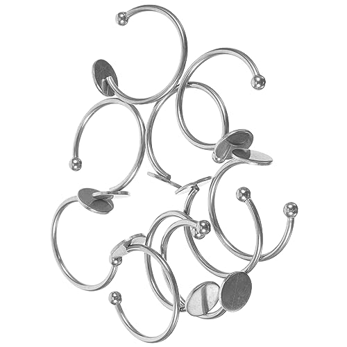 EPIGEIST 10Stücke Verstellbare Ringrohlinge für Schmuckherstellung DIY Schmuckzubehör Metallringbasen Bastelideen für Personalisierte EPIGEIST 10Stücke Verstellbare Ringrohlinge für Schmuckherstellung DIY Schmuckzubehör Metallringbasen Bastelideen für Personalisierte von EPIGEIST