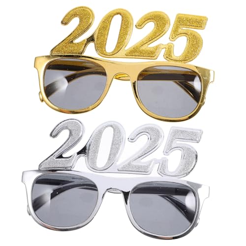 EPIGEIST 2 Stück Digitale Brille Bausätze Szene Silvester Brille Groovig Partybevorzugungen Für Fälschung Futuristisch Vierte Schauspiel Party -requisiten Gummiartig Stk von EPIGEIST