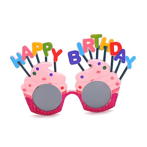 EPIGEIST 2St Geburtstagsbrille Kuchen -Topper lustige Brille Lustige Sonnenbrille lustige schnapsgläser weingläser lustig partyglasses spielwaren geburtstag brille Partyzubehör von EPIGEIST