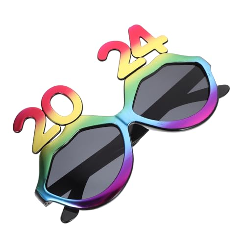 EPIGEIST 2st 2024 Brille Coupé-brille Leuchtstäbe Armbänder Trendige Sonnenbrille Verrückte Sonnenbrille Neonparty 2024 Lustige Sonnenbrille Zubehör Cocktailgläser Glaswaren Stk Colorful von EPIGEIST