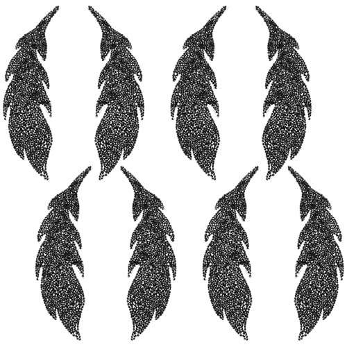 EPIGEIST 4 Paare Strass-Patches Kleidung ausbessern Kleiderflicken nähen Applikationen Blattflecken bestickt kleine Hutflecken abriebfeste Fellflecken Strasssteine Schwarz EPIGEIST 4 Paare Strass-Patches Kleidung ausbessern Kleiderflicken nähen Applikationen Blattflecken bestickt kleine Hutflecken abriebfeste Fellflecken Strasssteine Schwarz von EPIGEIST