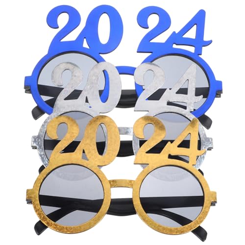 EPIGEIST 5 Sätze 2024 Brille Ferngläser Kinderferngläser Partybrillen Knopfbrille Festivaldekorationen Hochzeitsgeschenk Performance-requisiten Lustige Tanzbrille Plastik 3 Stück * 5 von EPIGEIST