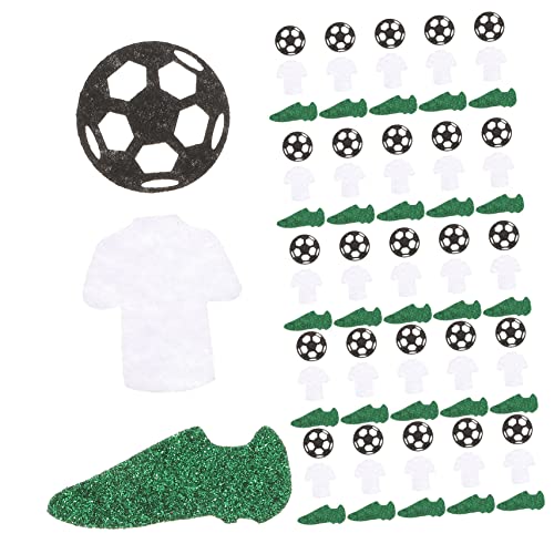 EPIGEIST 50 Stück Dekorationen für Fußballpartys Fußball-Party-Tischdecke Fußball-Banner Fußball-Partydekoration Glitzernde Fußballdekoration Sportschuhe Pailletten Bar-Fußball-Party- von EPIGEIST