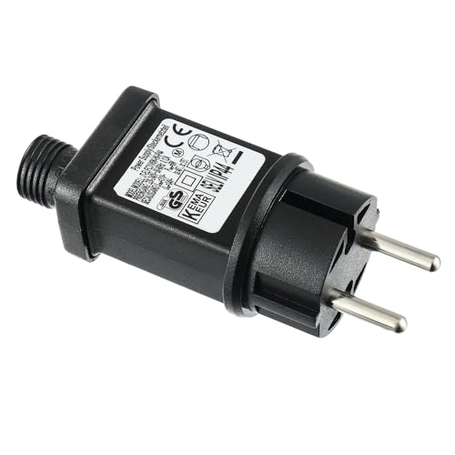 EPLZON 31V 6W Trafo Stecker mit Timer 8 Modelle für Weihnachtsbeleuchtung Blinklichter Lichterketten Eiszapfenlichter Netzlichter von EPLZON