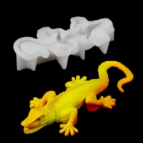 EPODA Epoxidharz Formen Tiere 3D, Silikon Eidechse Form, Silikonformen Gießformen Tiere von EPODA