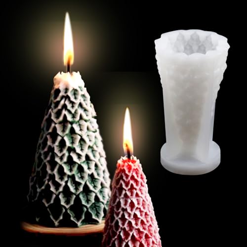 EPODA Kerzenformen Silikon Weihnachten, Silikonform GießForm Weihnachten Tannenbaum, Kerzenformen Zum GießEn, Silikonformen Zum GießEn Von Weihnachts Dekorationen von EPODA