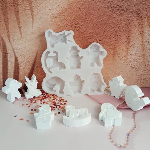 EPODA Silikonformen Giessformen, 7 Stück Silikonform Weihnachten - Wiederverwendbare Weihnachtsbaum Gießformen Silikon Aus Hochwertigem Silikon EPODA Silikonformen Giessformen, 7 Stück Silikonform Weihnachten - Wiederverwendbare Weihnachtsbaum Gießformen Silikon Aus Hochwertigem Silikon von EPODA