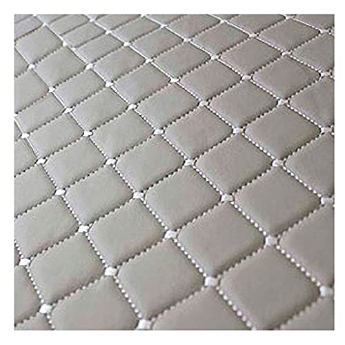 Kunstleder PVC Leder Polster Stoff Lederkonzept Kunstleder Polsterstoff Gesteppt Kaschiert Meterware Möbelstoff Dekostoff,Grau Möbel Textil Meterware (Color : Gray Square, Size : 1.4×1m/4.59x3.28ft)(1 von EQFZYXDB