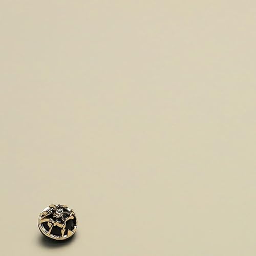 Knöpfe, Metall Perlmuttknöpfe for 10 Stück runde Kugelperle mit Bohrung Perlmuttknöpfe for Aufnähen Perlmuttschaftknopf Perlmuttknöpfe(Gold black,12mm) von EQQHJL