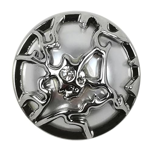 Knöpfe, Metall Perlmuttknöpfe for 10 Stück runde Kugelperle mit Bohrung Perlmuttknöpfe for Aufnähen Perlmuttschaftknopf Perlmuttknöpfe(Silver white,12mm) von EQQHJL