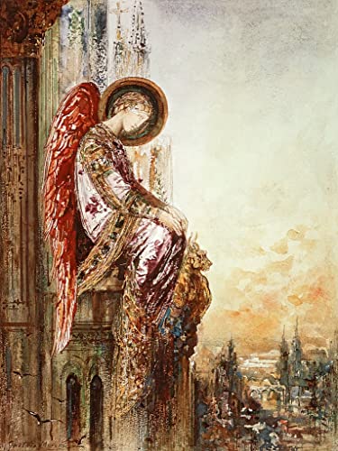 EQVRDCUW Ölgemälde Leinwand Malerei Poster Leinwand Plakat Angel traveler von gustave moreau Leinwandbilder Bild für Wanddekoration 60x90cm von EQVRDCUW