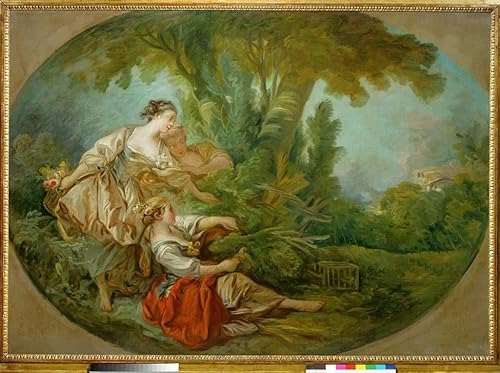 EQVRDCUW Ölgemälde Leinwand Malerei Poster Leinwand Plakat Der Ruf sagt den gefangenen Vogel von François Boucher Leinwandbilder Bild für Wanddekoration 60x90cm von EQVRDCUW