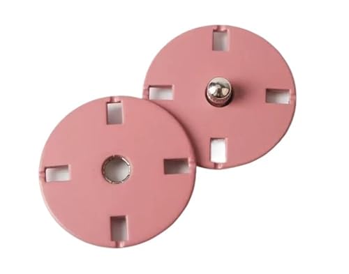 ERERE Metallknopf, Mantelknöpfe, Nähknopf, 5 Paar Metall-Druckknöpfe for Kleidungsverschlüsse, Druckknöpfe, Nieten, Mantel, Nähen, Kleidungszubehör(Pink,10mm) von ERERE