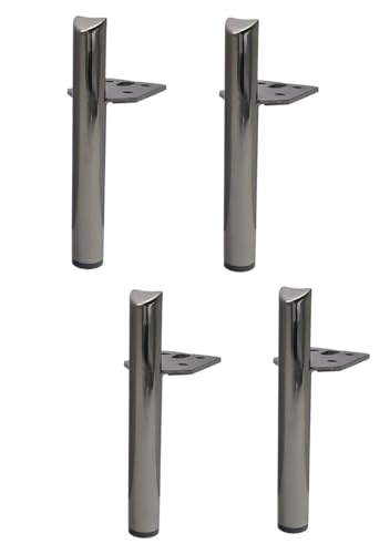 ERERE Möbelbeine aus Metall, 4er-Pack, Tischbeine, Sofabeine, Ersatzmöbelfüße for Sofas, Couchtische, Schränke, Schminktische(Gray,13cm) von ERERE